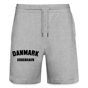 Copenhague, Danemark Danemark - Short de jogging bio TRAINER Stanley/Stella unisexe - gris chiné - Devant - Nik (191cm) & Marisol (170cm)