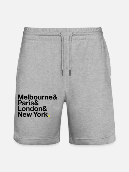 GRAND SLAM Tennis - Stanley/Stella Trainer Unisex Organic Jogging Shorts - heather grey