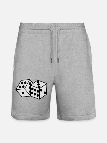 Würfel - Stanley/Stella Unisex Bio Joggingshorts Trainer - Grau meliert