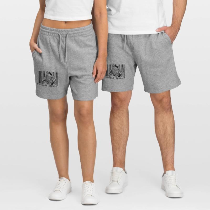 barcode zebra Stanley/Stella Trainer Unisex Organic Jogging Shorts