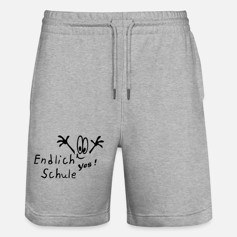 schule - Short de jogging bio TRAINER Stanley/Stella unisexe - gris chiné