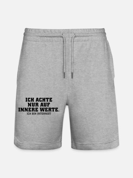 Internist - Stanley/Stella Unisex Bio Joggingshorts Trainer  - Grau meliert