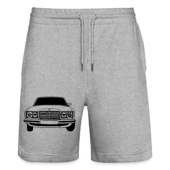 MB w123 ...(24) - Stanley/Stella Unisex Bio Joggingshorts Trainer  - Grau meliert - Vorne - Nik (191cm) & Marisol (170cm)