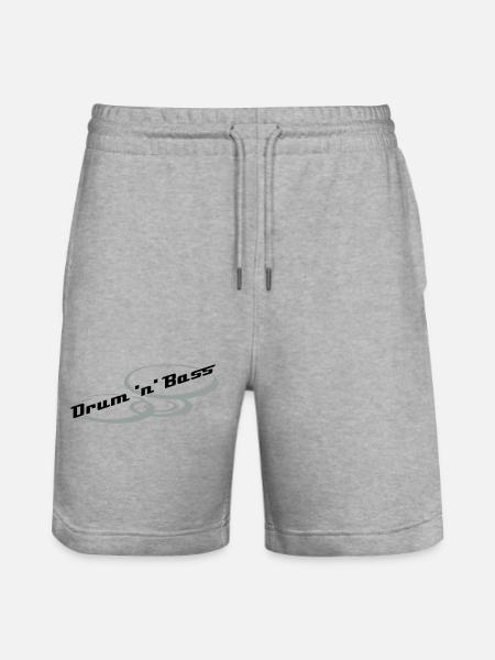Drum 'n' Bass Design - Stanley/Stella Trainer Unisex Organic Jogging Shorts - heather grey