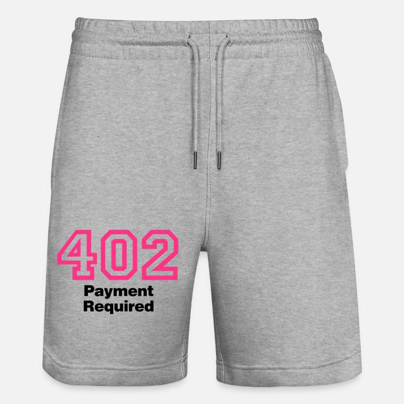 Error 402 | Fehler | Errormessage - Stanley/Stella Trainer Unisex Organic Jogging Shorts - heather grey