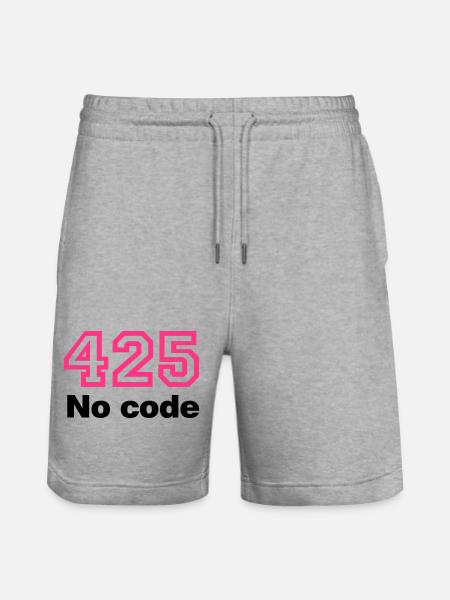 Error 425 No Code - Stanley/Stella Unisex Bio Joggingshorts Trainer - Grau meliert