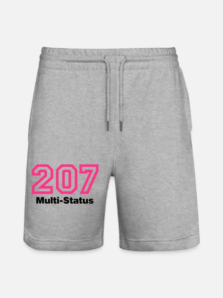 Error 207 | Fehler | Errormessage - Stanley/Stella Trainer Unisex Organic Jogging Shorts - heather grey