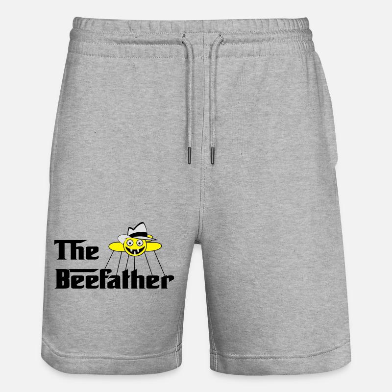 Le BeeFather - Short de jogging bio TRAINER Stanley/Stella unisexe - gris chiné