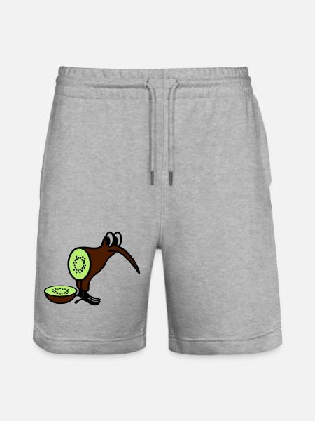Kiwi - Short de jogging bio TRAINER Stanley/Stella unisexe - gris chiné