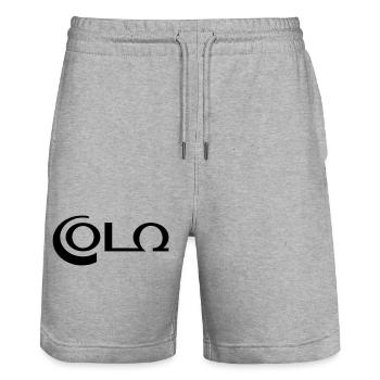 Cola - Stanley/Stella Unisex Bio Joggingshorts Trainer  - Grau meliert - Vorne - Nik (191cm) & Marisol (170cm)