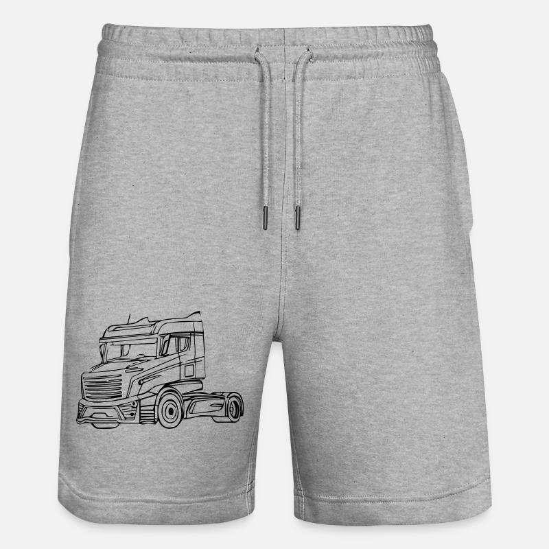 Camion Brummi - Short de jogging bio TRAINER Stanley/Stella unisexe - gris chiné