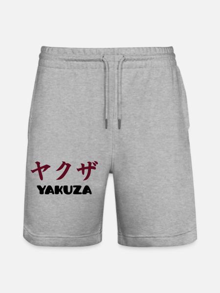 Yakuza (V) - Stanley/Stella Trainer Unisex Organic Jogging Shorts - heather grey