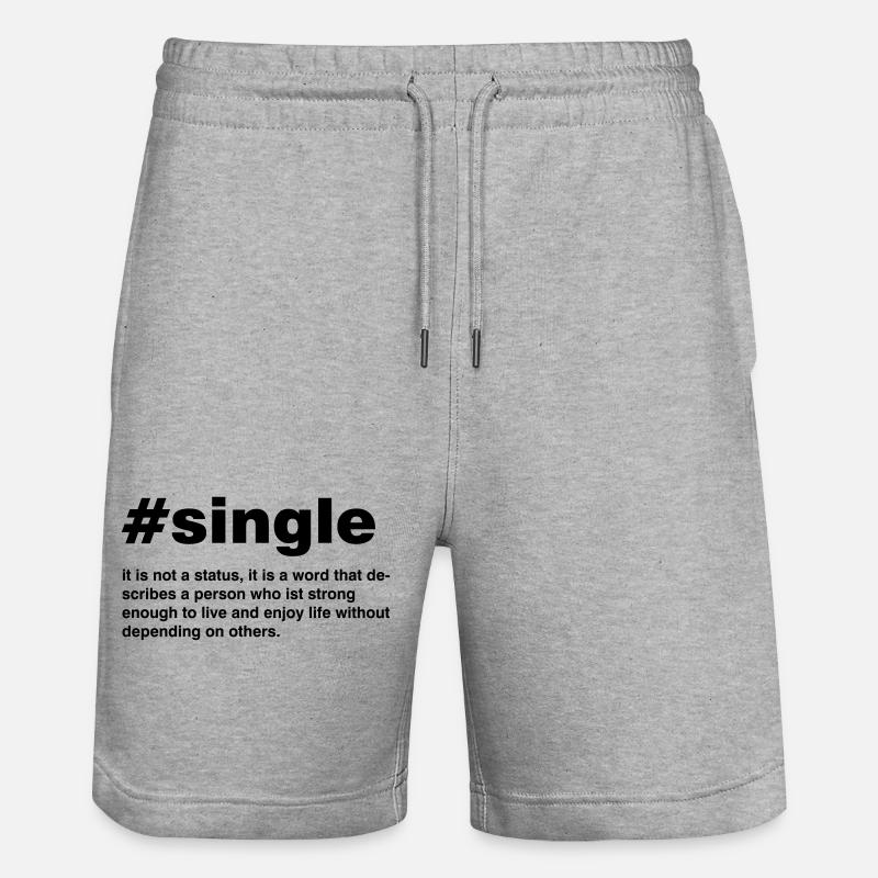 Simple est pas un statut - Short de jogging bio TRAINER Stanley/Stella unisexe - gris chiné