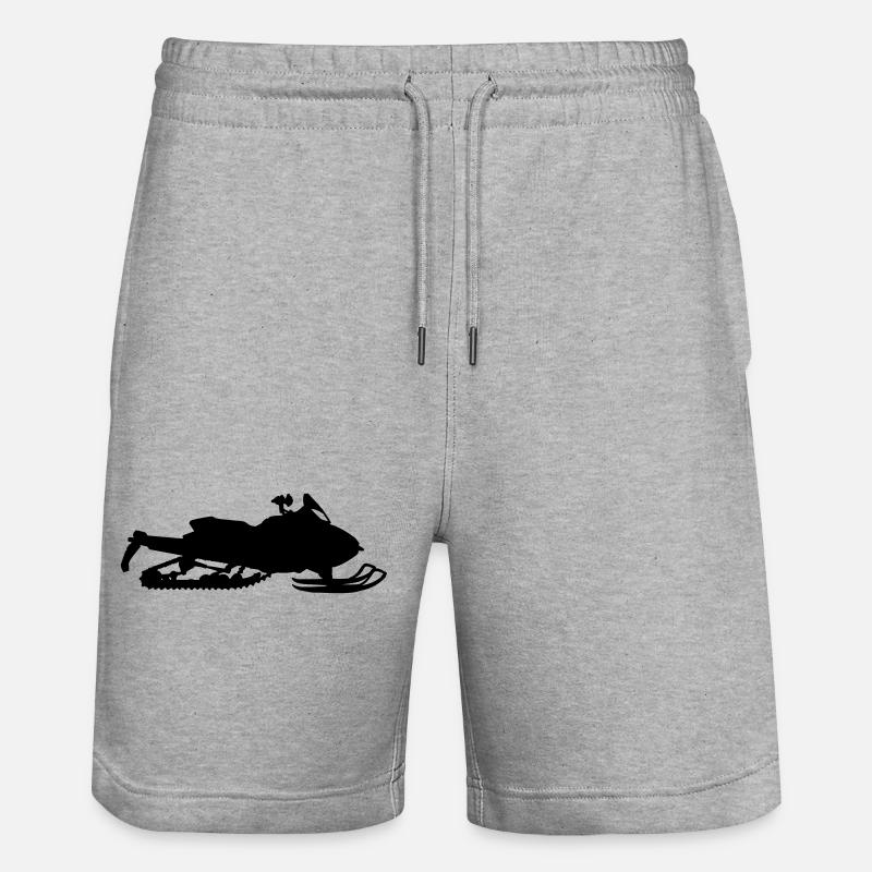 Snowmobile - Stanley/Stella Unisex Bio Joggingshorts Trainer  - Grau meliert