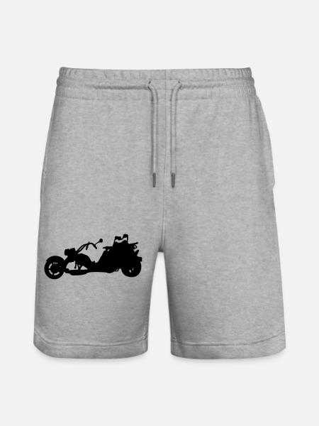 trike - Stanley/Stella Trainer Unisex Organic Jogging Shorts - heather grey