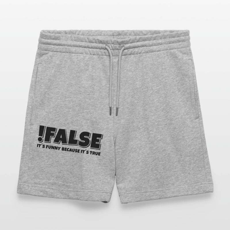 False True Programmierer Spruch Stanley/Stella Unisex Bio Joggingshorts Trainer 