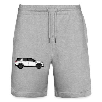 découverte Sport - Short de jogging bio TRAINER Stanley/Stella unisexe - gris chiné - Devant - Nik (191cm) & Marisol (170cm)