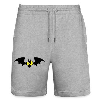 Chauve-souris - Short de jogging bio TRAINER Stanley/Stella unisexe - gris chiné - Devant - Nik (191cm) & Marisol (170cm)
