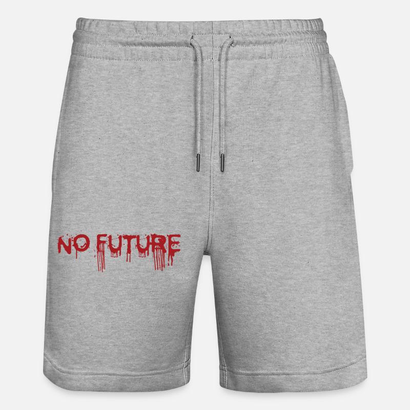 NO FUTURE - Short de jogging bio TRAINER Stanley/Stella unisexe - gris chiné