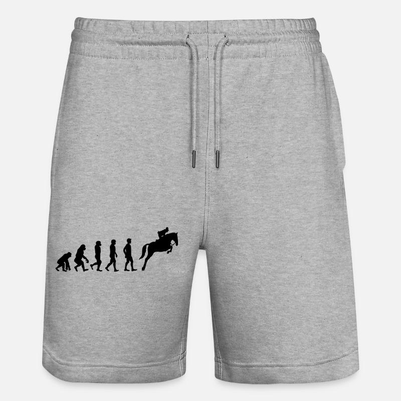 Reiter Evolution - Stanley/Stella Unisex Bio Joggingshorts Trainer  - Grau meliert