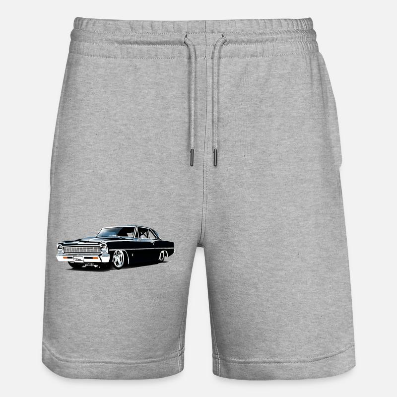 Chevy II Nova Super Sport - Short de jogging bio TRAINER Stanley/Stella unisexe - gris chiné