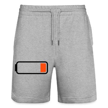 Batterie plat - Short de jogging bio TRAINER Stanley/Stella unisexe - gris chiné - Devant - Nik (191cm) & Marisol (170cm)