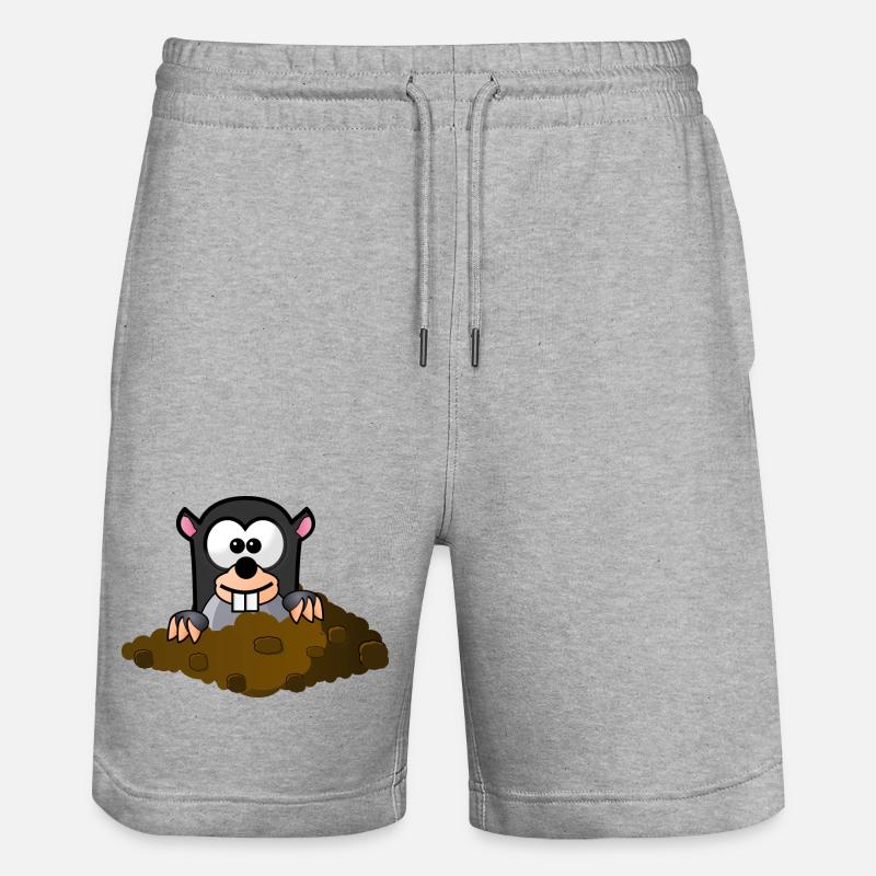 style comique Mole - Short de jogging bio TRAINER Stanley/Stella unisexe - gris chiné