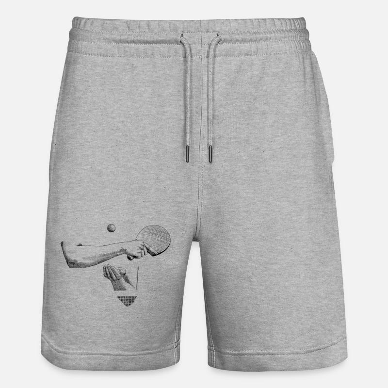 Ping-pong - Short de jogging bio TRAINER Stanley/Stella unisexe - gris chiné