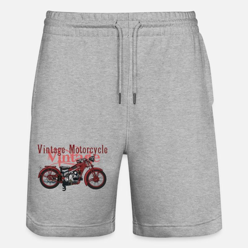 Retro motorcycle - Short de jogging bio TRAINER Stanley/Stella unisexe - gris chiné