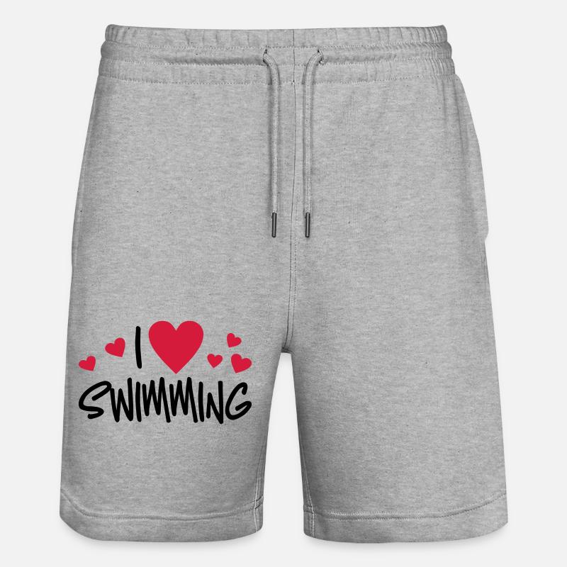 nage - Short de jogging bio TRAINER Stanley/Stella unisexe - gris chiné