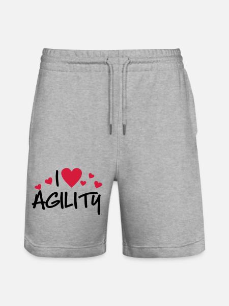 Agility - Stanley/Stella Trainer Unisex Organic Jogging Shorts - heather grey