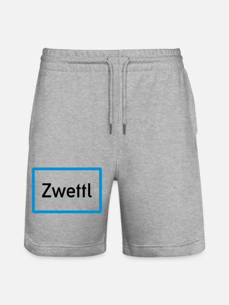 Zwettl - Stanley/Stella Unisex Bio Joggingshorts Trainer  - Grau meliert