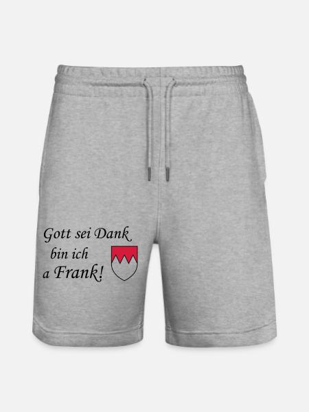 Gott sei dank Frank - Stanley/Stella Unisex Bio Joggingshorts Trainer - Grau meliert