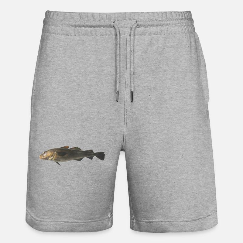 cod - Stanley/Stella Trainer Unisex Organic Jogging Shorts - heather grey