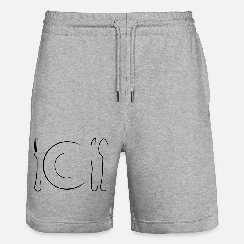essen - Stanley/Stella Unisex Bio Joggingshorts Trainer  - Grau meliert