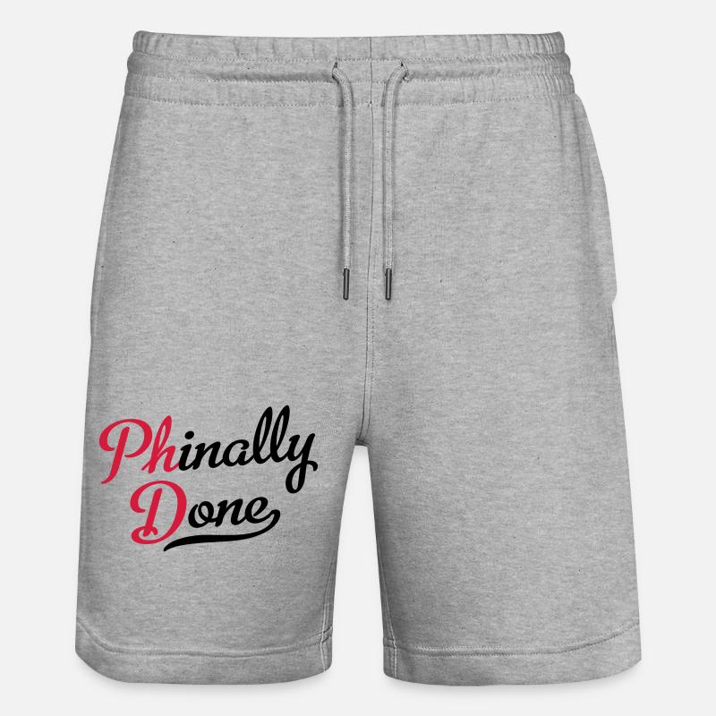 Doctorat - Short de jogging bio TRAINER Stanley/Stella unisexe - gris chiné