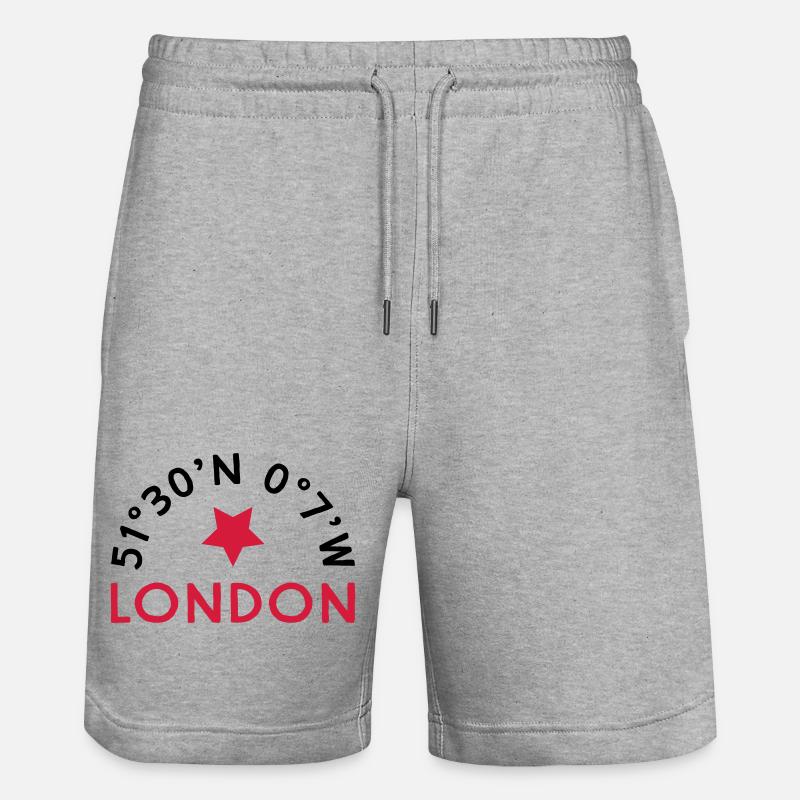 Londres - Short de jogging bio TRAINER Stanley/Stella unisexe - gris chiné