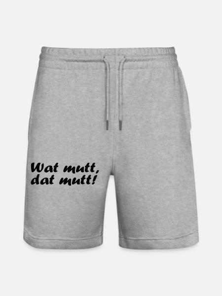 Wat mutt, dat mutt! - Stanley/Stella Unisex Bio Joggingshorts Trainer  - Grau meliert