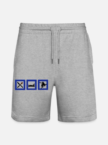 snowboard - Stanley/Stella Trainer Unisex Organic Jogging Shorts - heather grey
