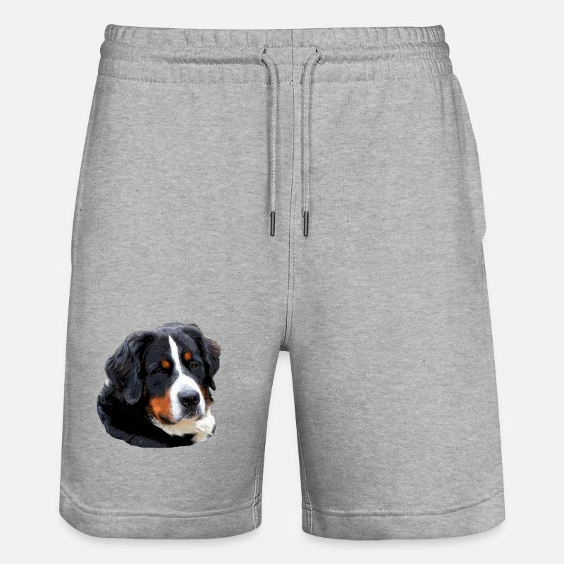 Berner_Senn - Stanley/Stella Unisex Bio Joggingshorts Trainer  - Grau meliert