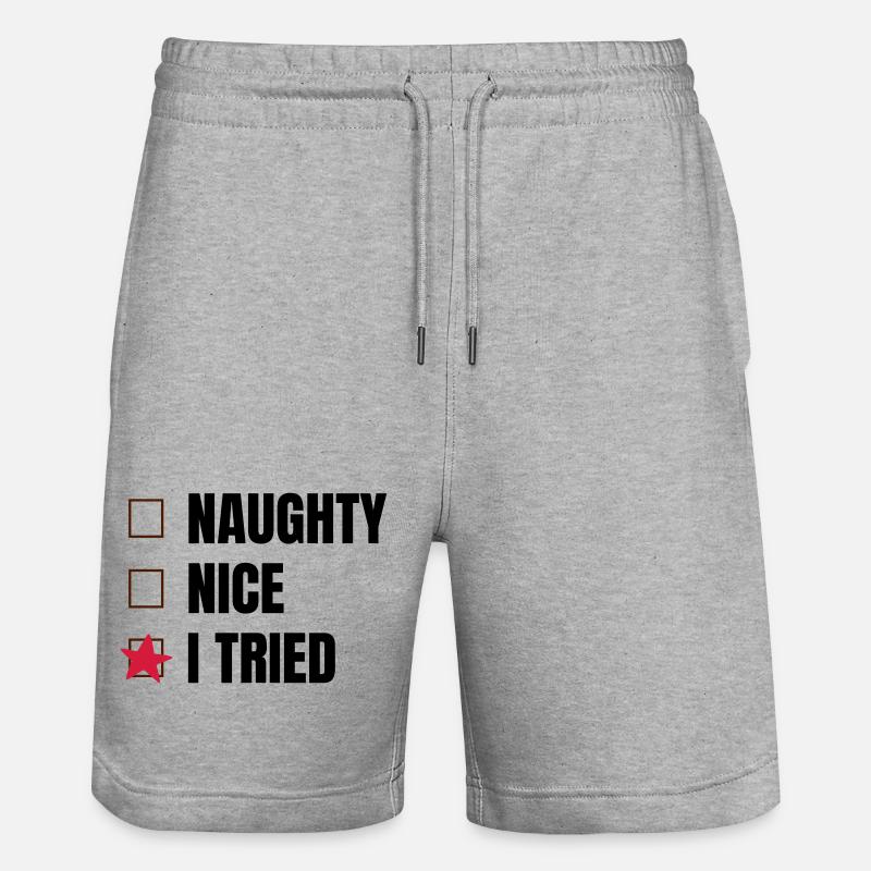 Noël - Short de jogging bio TRAINER Stanley/Stella unisexe - gris chiné
