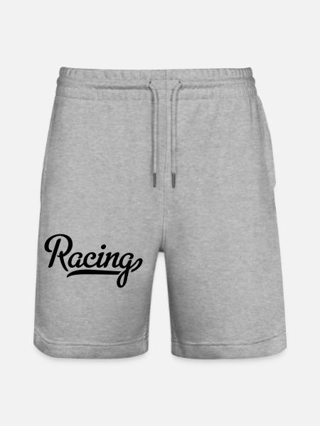 6061912 121984375 racing - Stanley/Stella Trainer Unisex Organic Jogging Shorts - heather grey