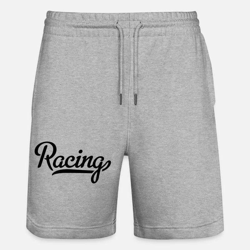6061912 121984375 racing - Short de jogging bio TRAINER Stanley/Stella unisexe - gris chiné