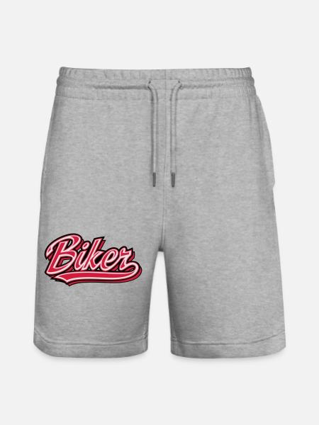 biker - Stanley/Stella Trainer Unisex Organic Jogging Shorts - heather grey