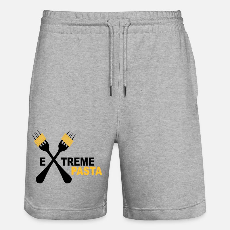 pasta - Stanley/Stella Trainer Unisex Organic Jogging Shorts - heather grey