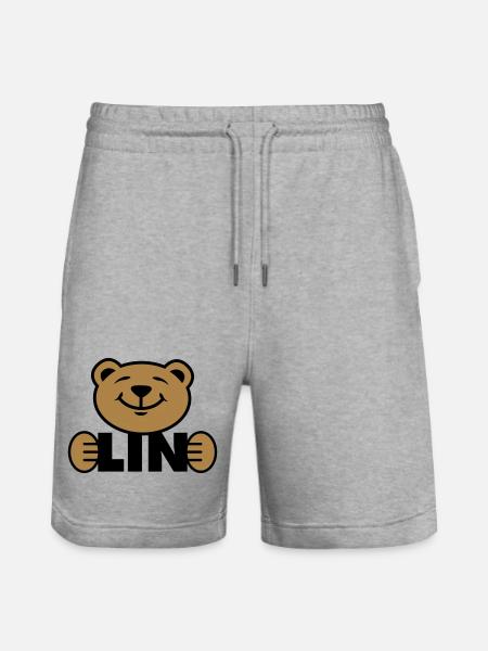 Berlin | Bär | Bearlin | Bear - Stanley/Stella Trainer Unisex Organic Jogging Shorts - heather grey
