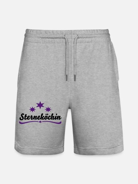 Kochen - Stanley/Stella Unisex Bio Joggingshorts Trainer  - Grau meliert