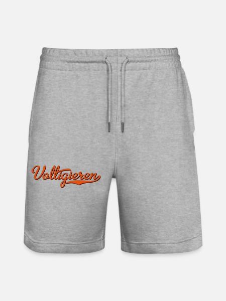 2541614 15344115 vaulting - Stanley/Stella Trainer Unisex Organic Jogging Shorts - heather grey