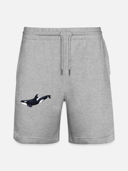 Orca - orque - arce - Short de jogging bio TRAINER Stanley/Stella unisexe - gris chiné