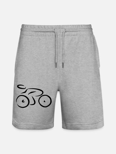 6254398 115307606 Bicycle - Stanley/Stella Trainer Unisex Organic Jogging Shorts - heather grey